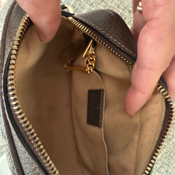 ** Pre-Loved ** Gucci GG Supreme Mini  Ophidia Cross Body Camera Bag - Picture 9 of 10